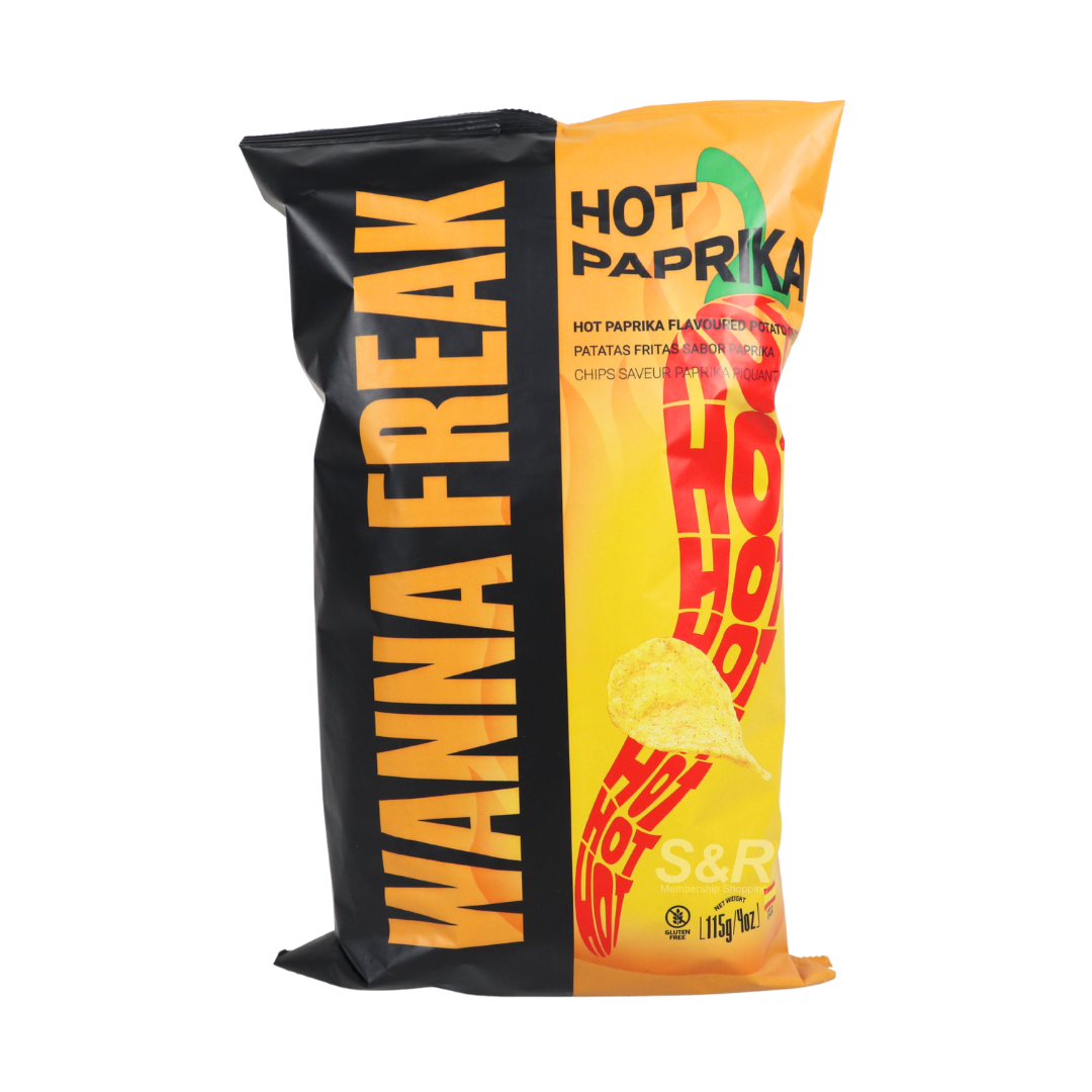 Wanna Freak Hot Paprika Potato Chips 115g